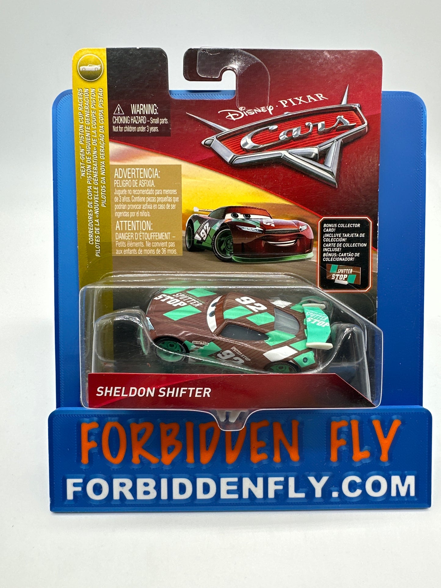 Disney Pixar Cars Movie - Cars Next Gen Series - Sheldon Shifter #92 w/ Bonus Collector Card