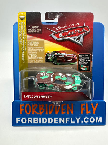 Disney Pixar Cars Movie - Cars Next Gen Series - Sheldon Shifter #92 w/ Bonus Collector Card