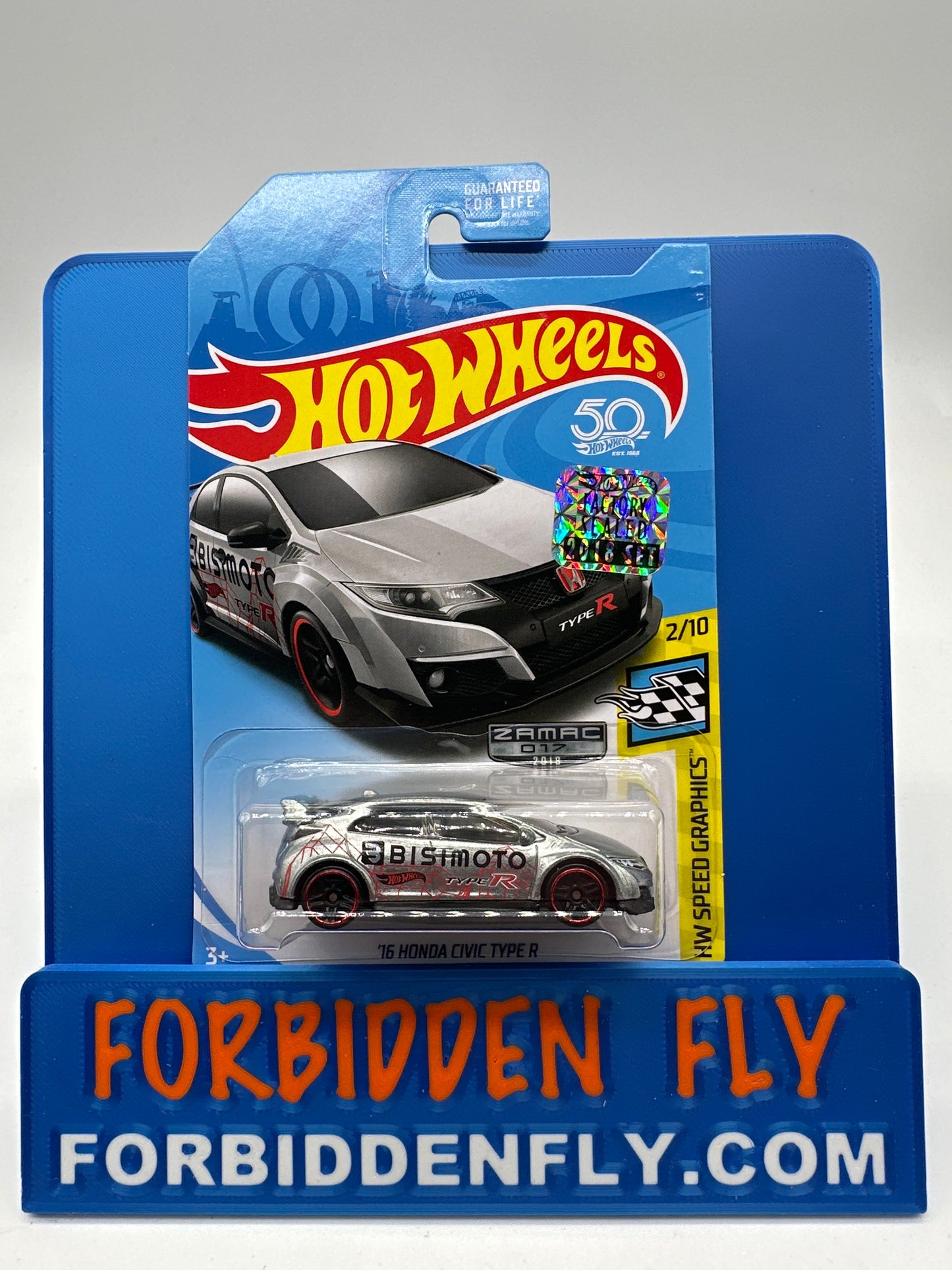 Hot Wheels Mainline - Factory Stickered 2018 - Exclusive Zamac Edition #17/18 - ‘16 Honda Civic Type R