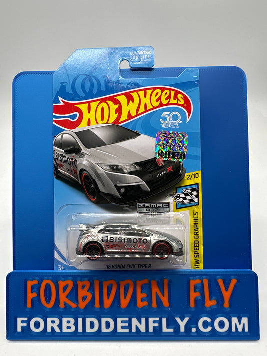 Hot Wheels Mainline - Factory Stickered 2018 - Exclusive Zamac Edition #17/18 - ‘16 Honda Civic Type R