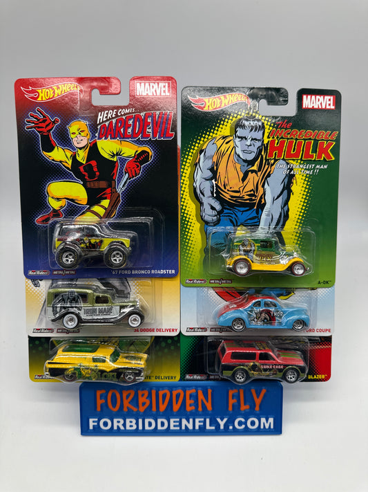 Hot Wheels Premium - Pop Culture 2014 - Marvel Series - Set of 6