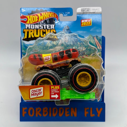 Hot Wheels Monster Trucks - 2022 Connect and Crash - Oscar Mayer Treasure Hunt Charred Wiener Truck