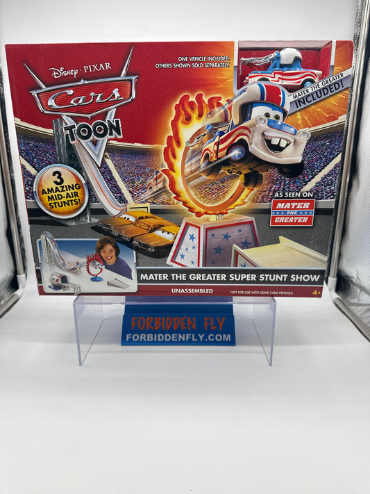 Disney Pixar Cars Movie - Toon Series - Mater the Greater Super Stunt Show Playset