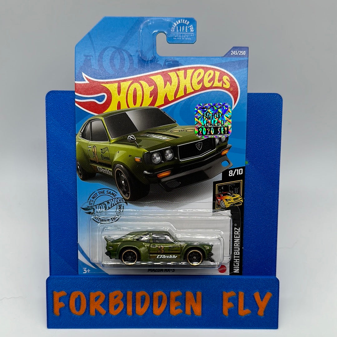 Hot Wheels Mainline - Factory Stickered 2020 - Green Mazda RX-3