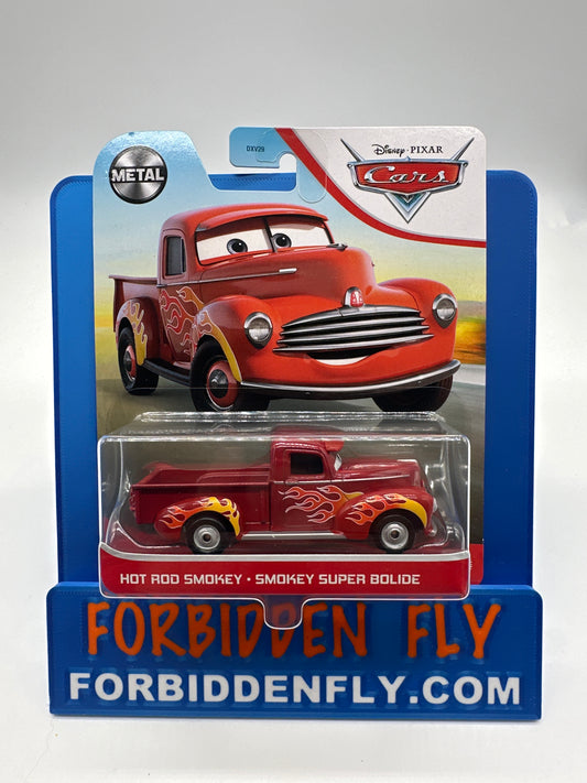 Disney Pixar Cars Movie - Metal Logo Card Release - Hot Rod Smokey