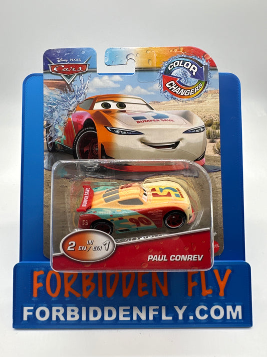 Disney Pixar Cars Movie - Color Changers - Orange to White - Paul Conrev
