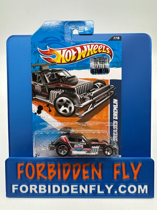 Hot Wheels 2011 Factory Sticker - AMC Greased Gremlin - Black
