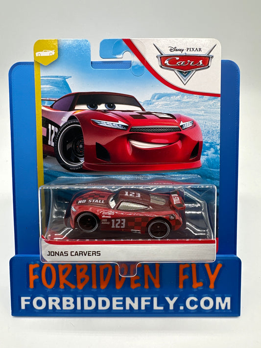 Disney Pixar Cars Movie - Next Gen Piston Cup Racers Series - #123 Jonas Carvers (No Stall)