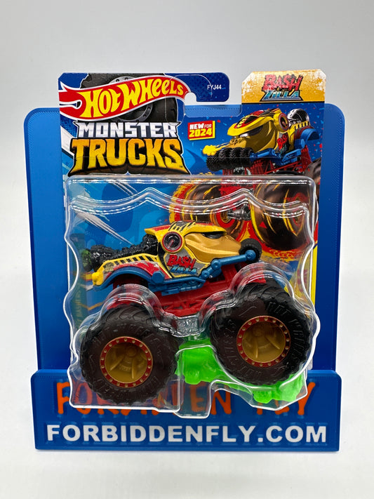 Hot Wheels Monster Trucks - w/ Crushed Car - Bash Zilla - New For 2024