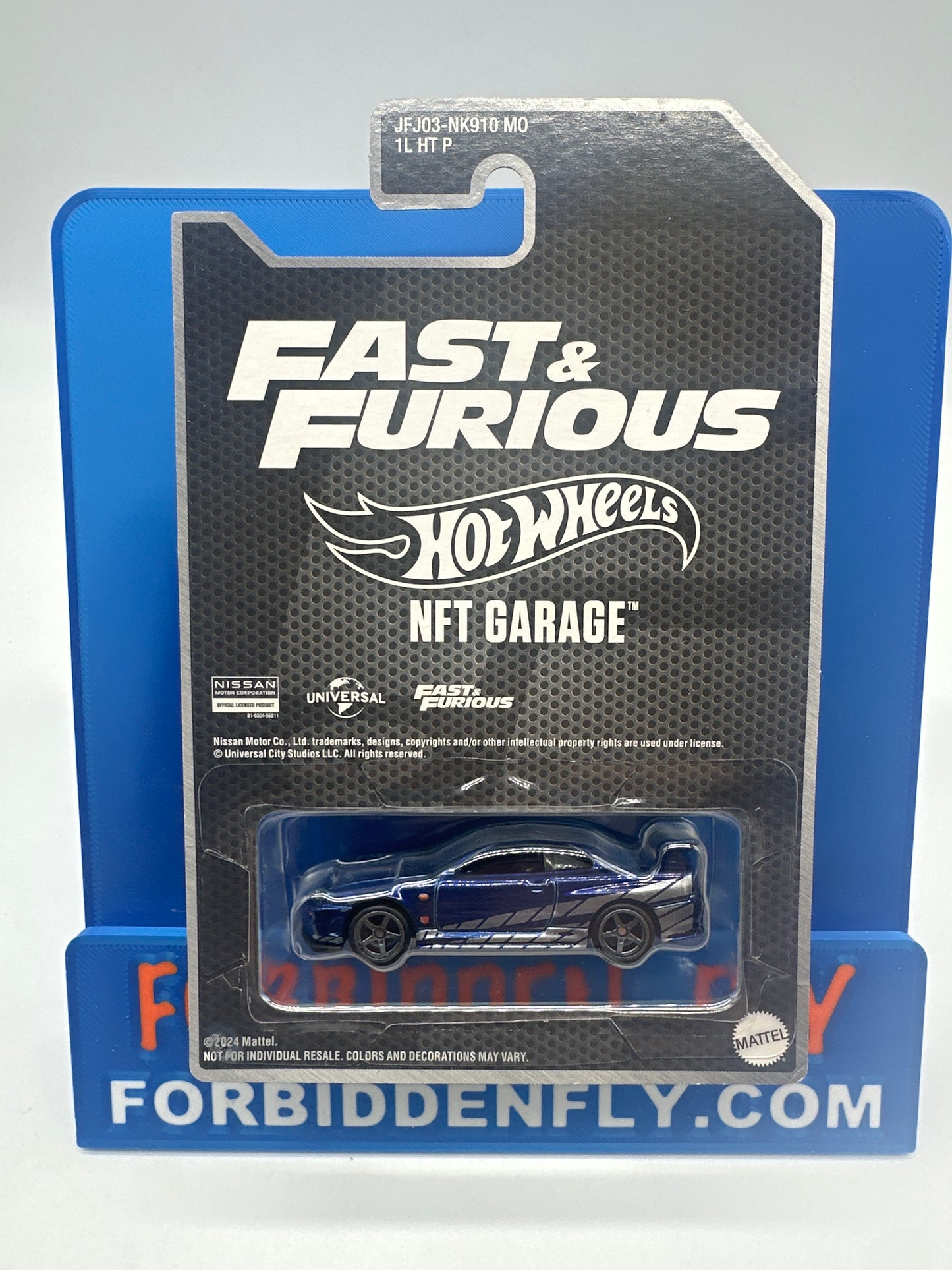 Hot Wheels NFT - Fast & Furious Series - Blue & Silver Nissan Skyline GT-R (BNR34)