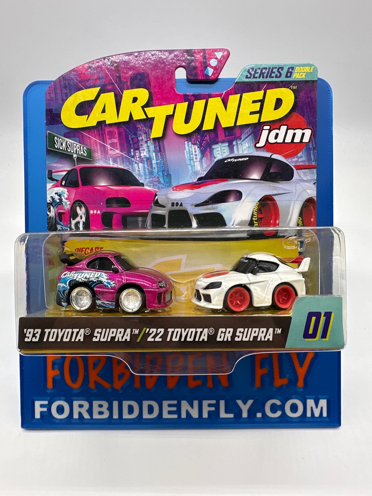 CarTuned - Series 6 Double Pack (Multipack) Regular Retail Release - JDM Sick Supras - ‘93 Toyota Supra & ‘22 Toyota GR Supra