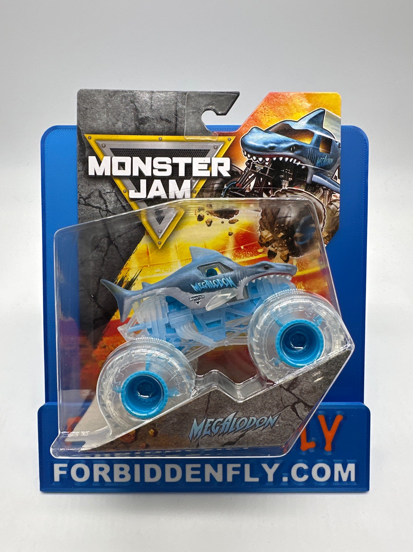 Spinmaster Monster Jam Monster Trucks - Series 38 - Megalodon - Ghost Crew Chase