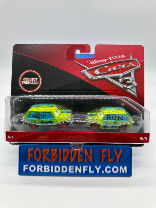 Disney Pixar Cars Movie - Cars 3 Two Pack - Thunder Hollow - Hit & Run
