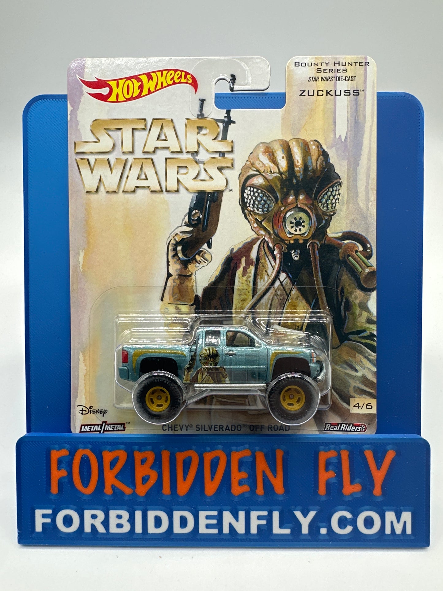 Hot Wheels Pop Culture Premium - Star Wars Bounty Hunter Series - #4/6 - Zuckuss Chevy Silverado Off Road