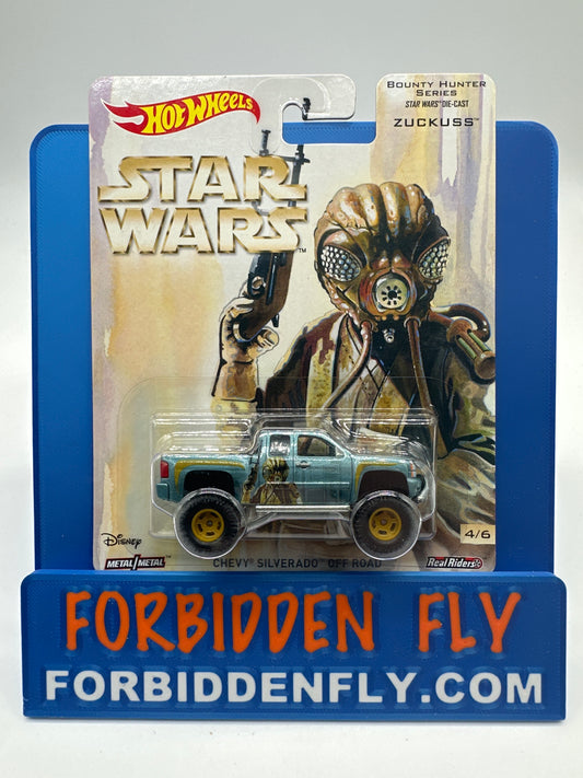 Hot Wheels Pop Culture Premium - Star Wars Bounty Hunter Series - #4/6 - Zuckuss Chevy Silverado Off Road