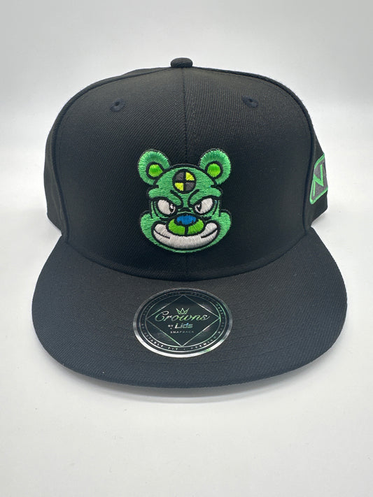 NVRLand Drip - Black & Green Crash Test Gummy Hat (Common)