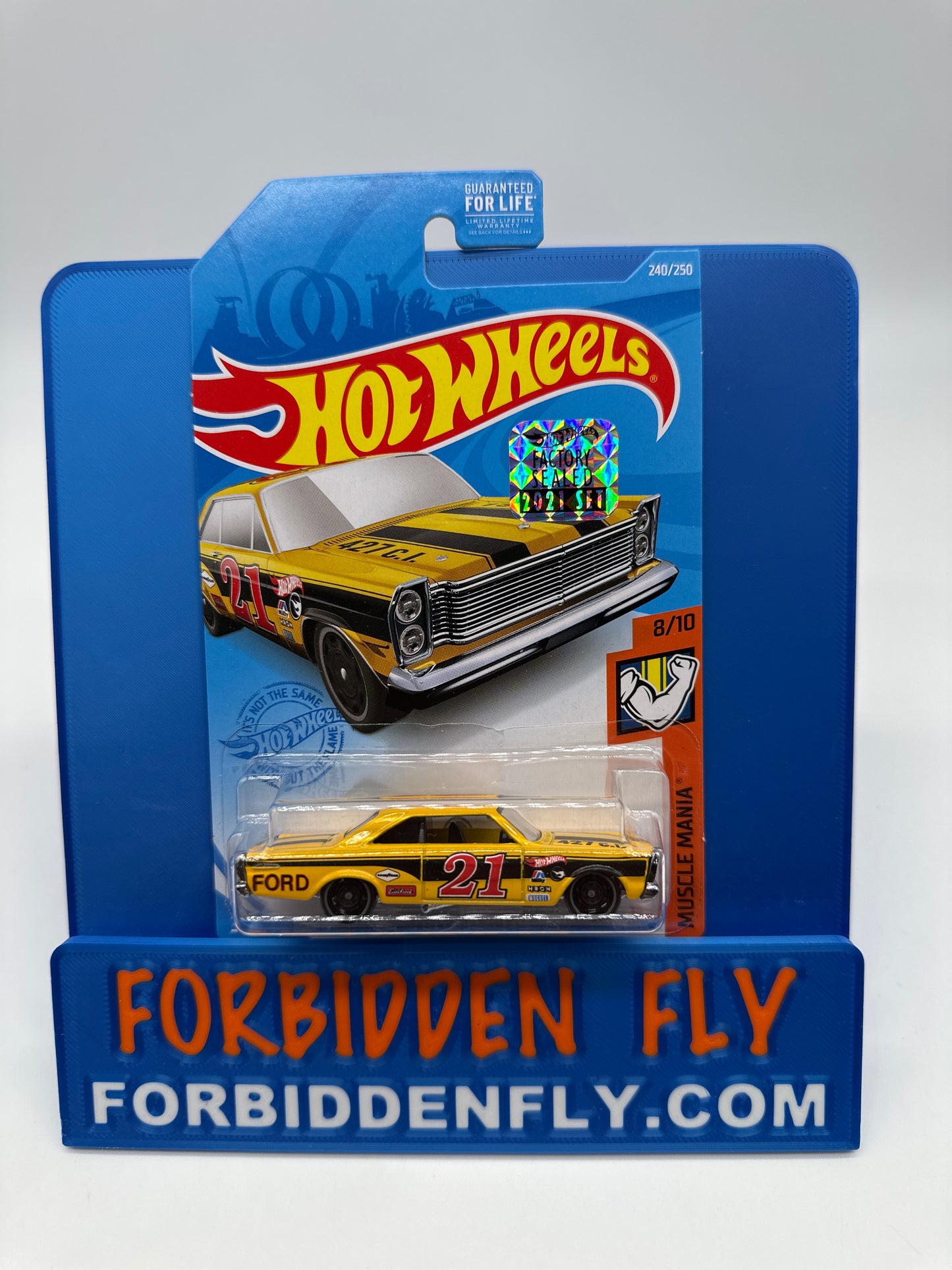 Hot Wheels Factory Sticker Regular Treasure Hunt - 2021 P Case - ‘65 Ford Galaxie