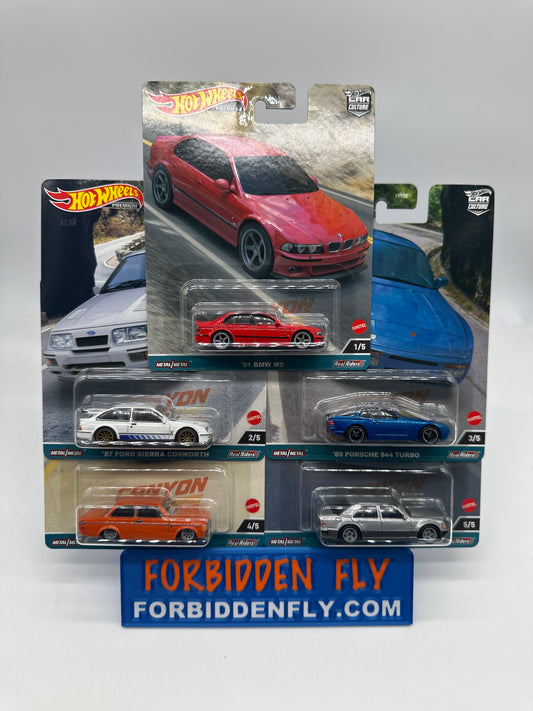 Hot Wheels Car Culture -  2023 Canyon Warriors Premium Set of 5