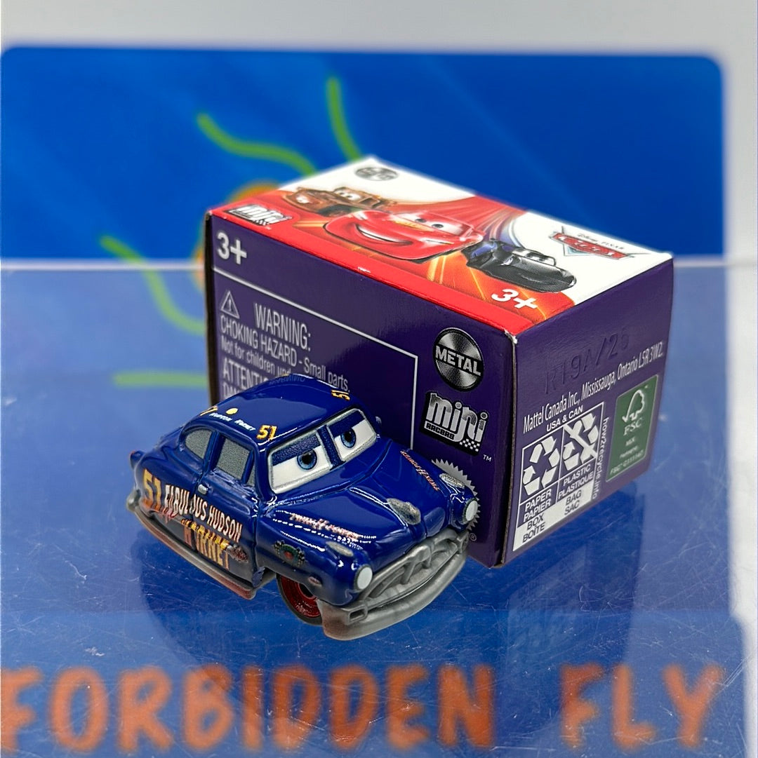 Disney Pixar Cars Movie Metal Mini Racers - 2022 Series 3 #34 - Dirt Track Fabulous Hudson Hornet (unopened)