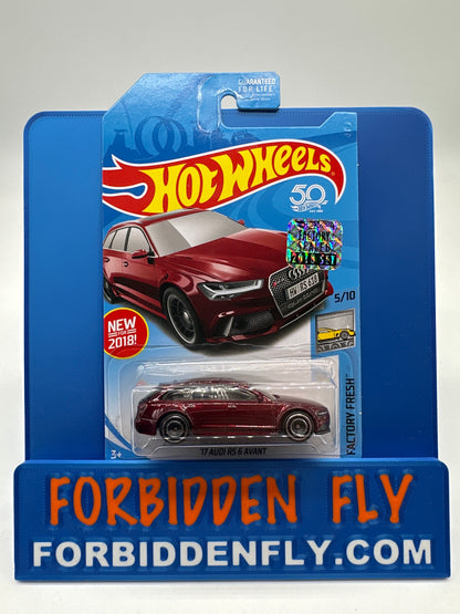 Hot Wheels Super Treasure Hunt - Factory Sticker 2018 M Case - ‘17 Audi RS 6 Avant