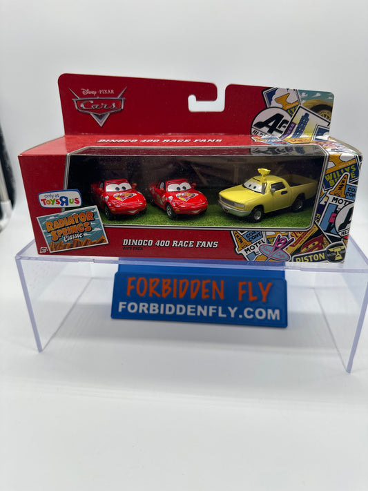 Disney Pixar Cars Movie - Toys R Us Exclusive Radiator Springs Classic Series - Dinoco 400 Race Fans 3 Car Gift Pack Set