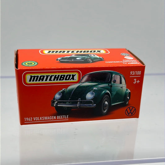 Matchbox Power Grabs - #93/100 - Green 1962 Volkswagen Beetle