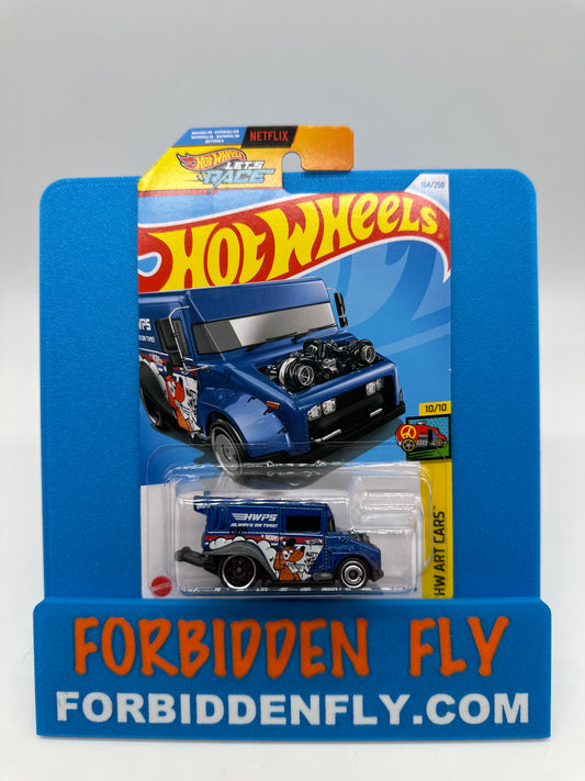 Hot Wheels 2024 K Case - International Card - Mailed It! - Mail Truck - Blue