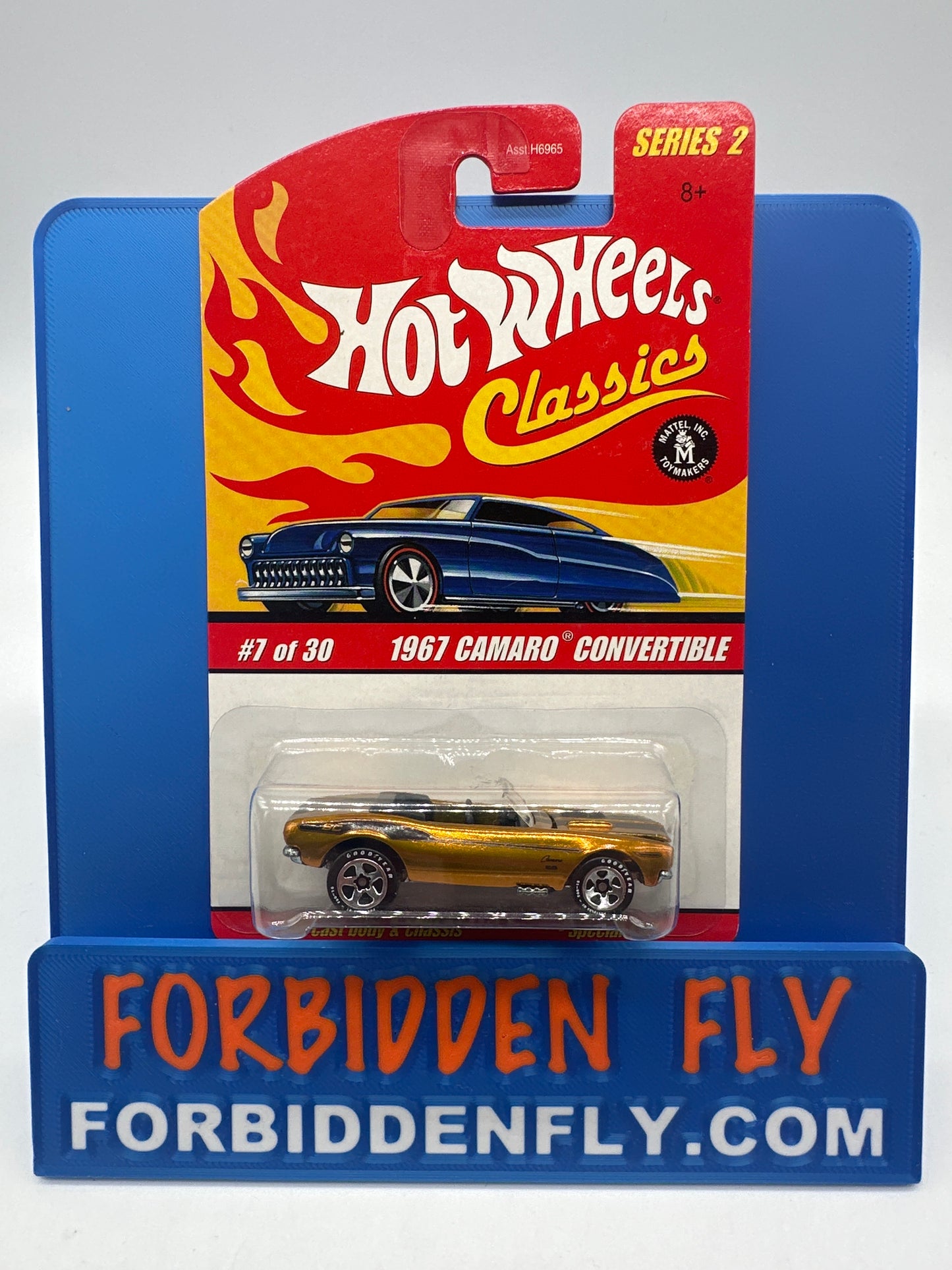 Hot Wheels Classics - Series 2 #7 of 30 - Gold 1967 Camaro Convertible