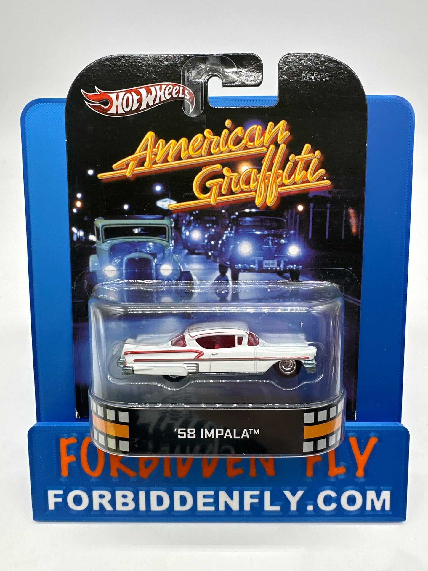 Hot Wheels 2013 Retro Entertainment Premium Single - American Graffiti ‘58 Impala (Movie Reel Packaging)