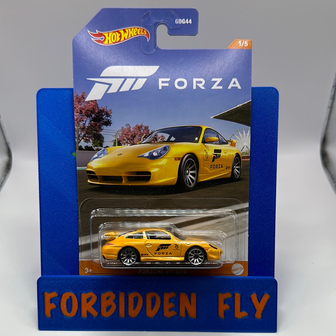 Hot Wheels - Walmart Exclusive 2023 Forza Motorsport Series - Porsche 911 GT3 - Yellow