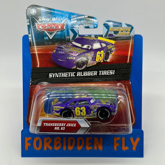 Disney Pixar Cars Movie - Piston Cup Racer w/ Synthetic Rubber Tires #63 Transberry Juice