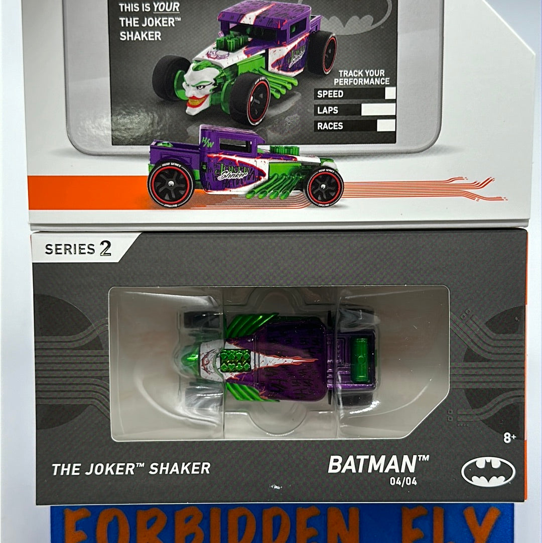 Hot Wheels Boxed Series 2 ID Car - Batman - Bone Shaker - The Joker Shaker - Purple