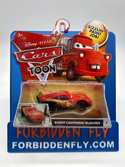 Disney Pixar Cars Movie - Cars Toon Series - Burnt Lightning McQueen