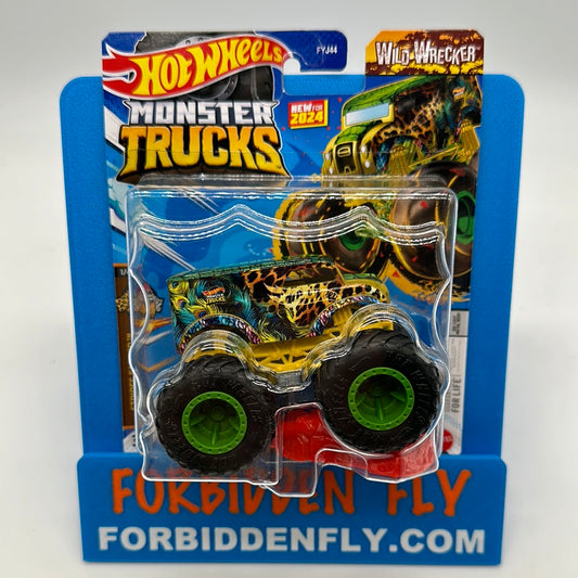 Hot Wheels Monster Trucks - w/ Connect and Crash Car - Wild Wrecker