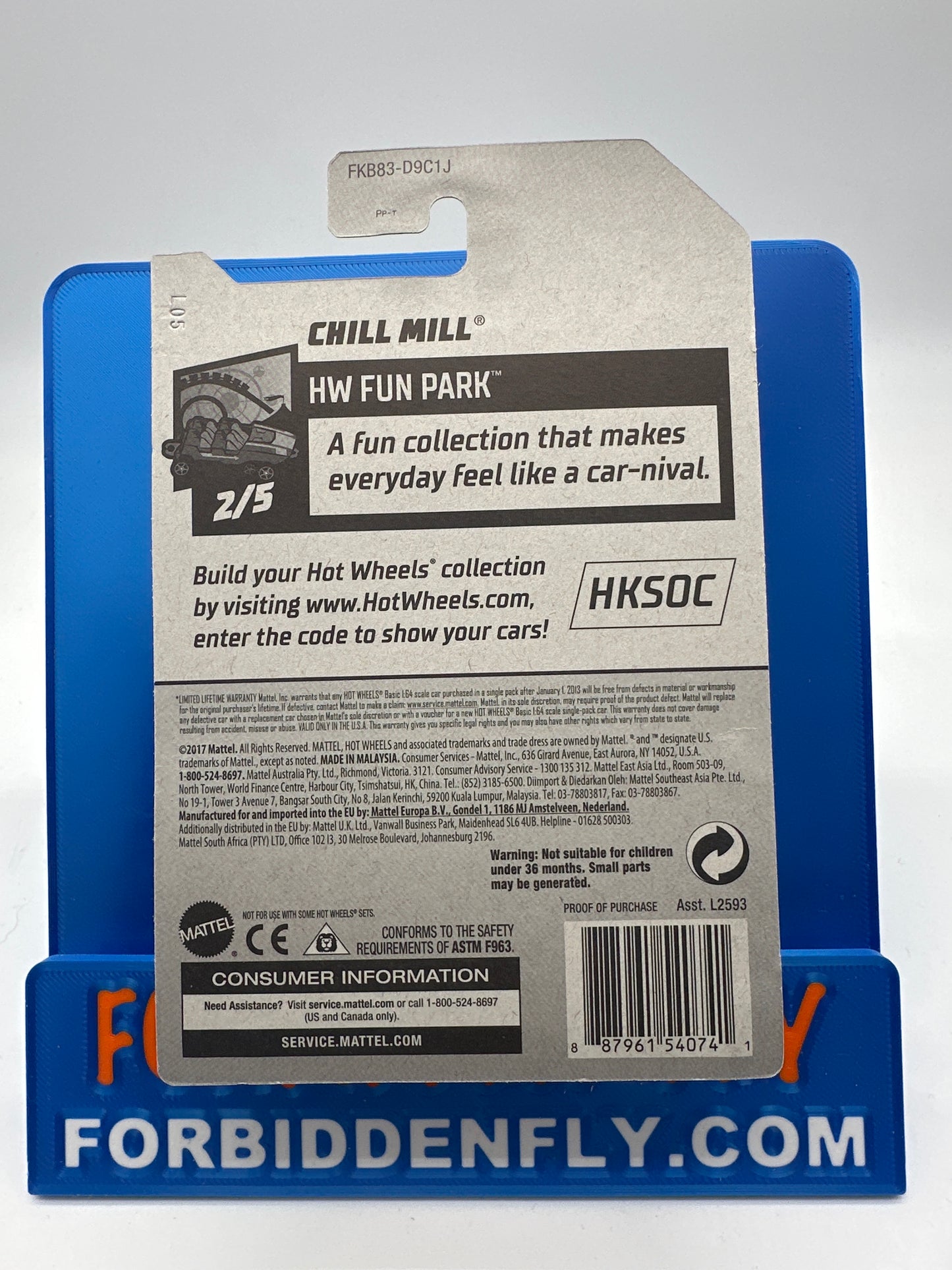 Hot Wheels Mainline - Factory Stickered 2018 - Exclusive Zamac Edition #8/18 - Chill Mill