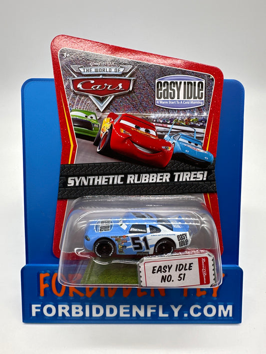 Disney Pixar Cars Movie - Piston Cup Racer w/ Synthetic Rubber Tires #51 Easy Idle