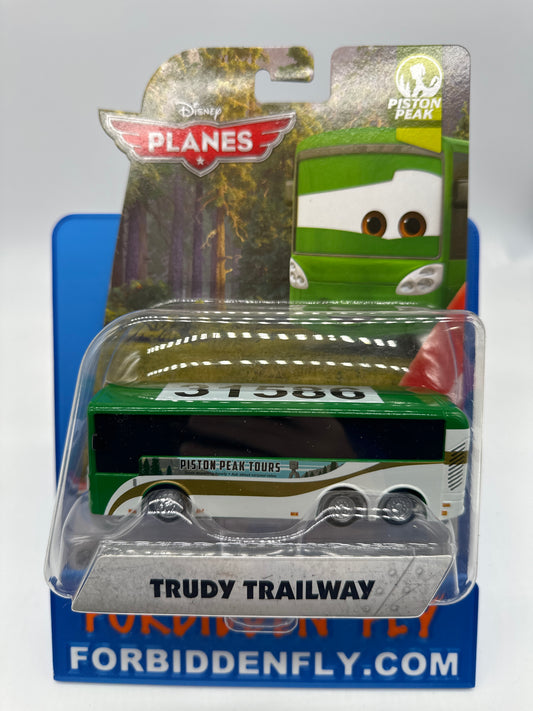 Disney Pixar Planes Movie - Piston Peak Series - Trudy Trailway (Tour Bus)