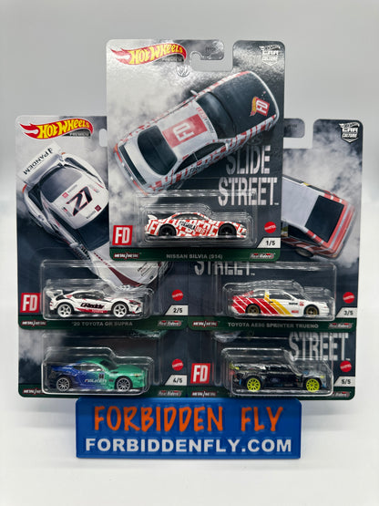 Hot Wheels Car Culture Premium - Slide Street Series 1 Complete Set of 5