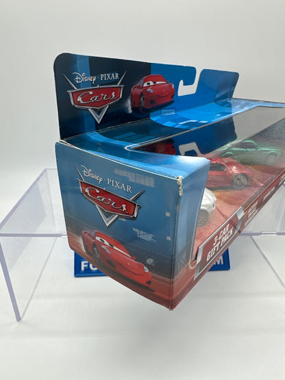 Disney Pixar Cars Movie - 3 Car Multipack Gift Pack - Eye Change Antonio Veloce Eccelente, Ferrari F430, Constanzo Della Corsa