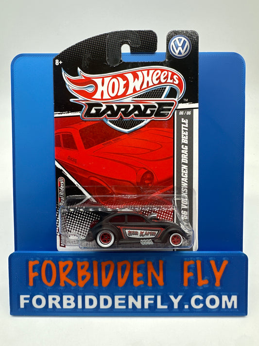 Hot Wheels Premium - HW Garage Series (VW) - Matte Black Custom ‘56 Volkswagen Drag Beetle (#6/6)