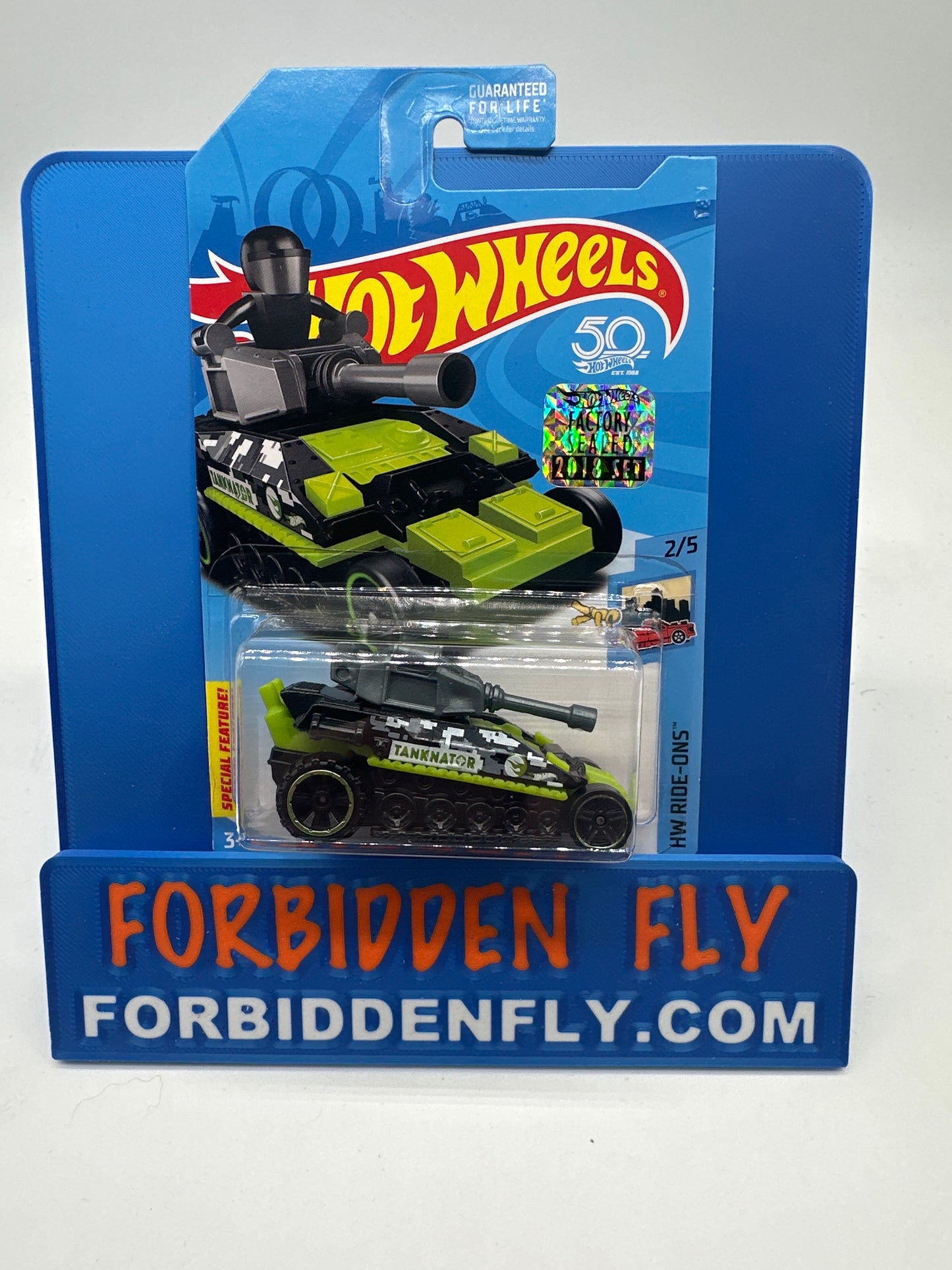 Hot Wheels Regular Treasure Hunt - Factory Stickered 2018 C Case - Tanknator