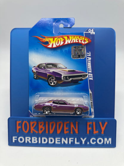 Hot Wheels Mainline - 2009 Factory Stickered - Muscle Mania Series - ‘71 Plymouth GTX - Lot Of 2