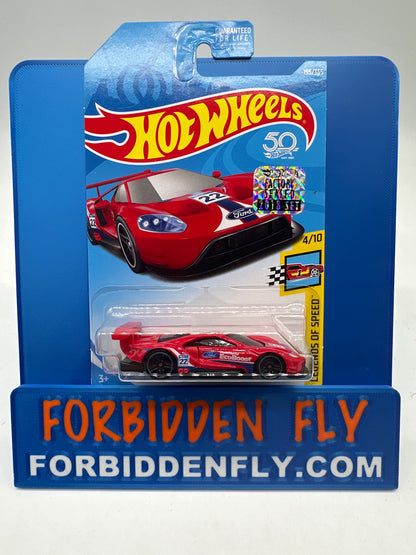 Hot Wheels Mainline - Factory Stickered 2018 - 2016 Ford GT Race - Lot Of 2