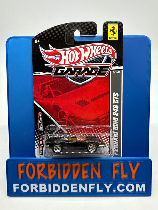Hot Wheels Premium - HW Garage Series (Ferrari) - Black Ferrari Dino 246 GTS (#4/6)