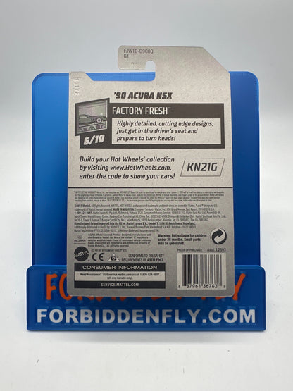 Hot Wheels Mainline - Factory Stickered 2018 - ‘90 Acura NSX