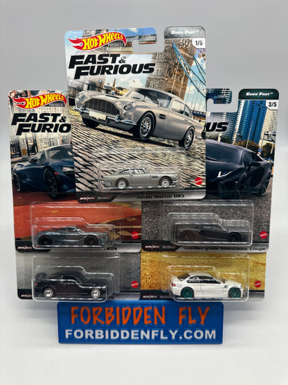 Hot Wheels Premium - Fast & Furious - Euro Fast Series Set of 5