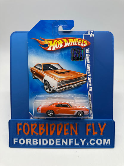 Hot Wheels Mainline - 2009 Factory Stickered - Muscle Mania Series - ‘69 Dodge Coronet Super Bee - Lot Of 2