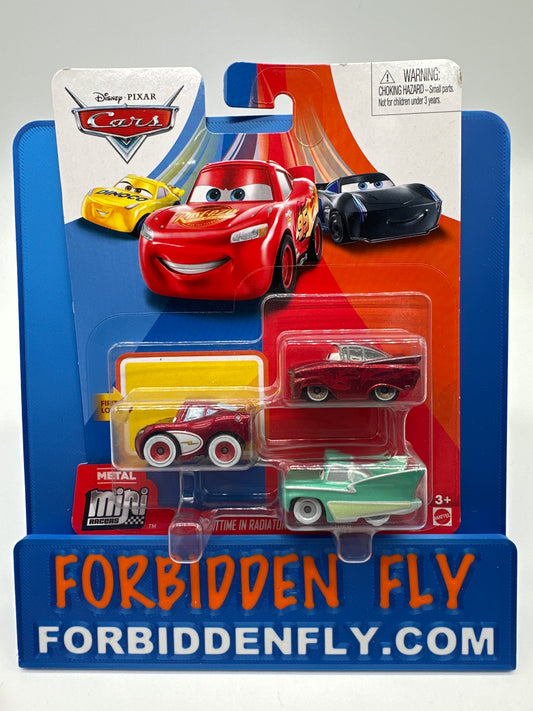 Disney Pixar Cars Movie - Metal Mini Racers 3 Pack - Nighttime in Radiator Springs Series