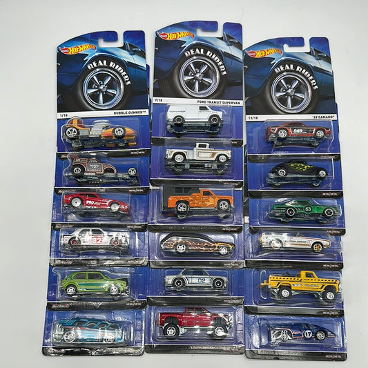 Hot Wheels - 2014 Real Riders Series - Complete Set of 18