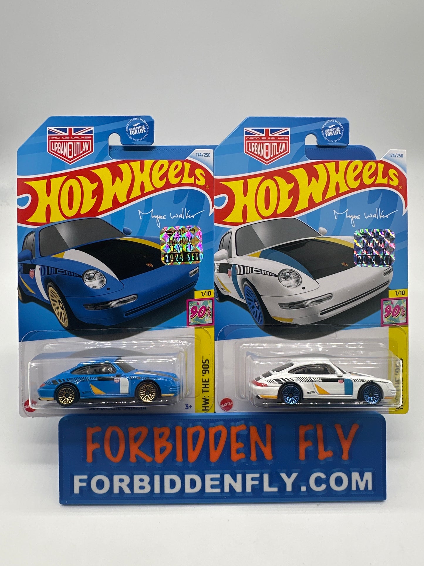 Hot Wheels Mainline - Factory Stickered 2024 - ‘96 Porsche Carrera - Lot Of 2